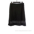 Black Casual Skirt For Ladies